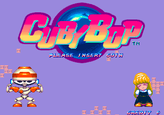 Cuby Bop (location test) Title Screen